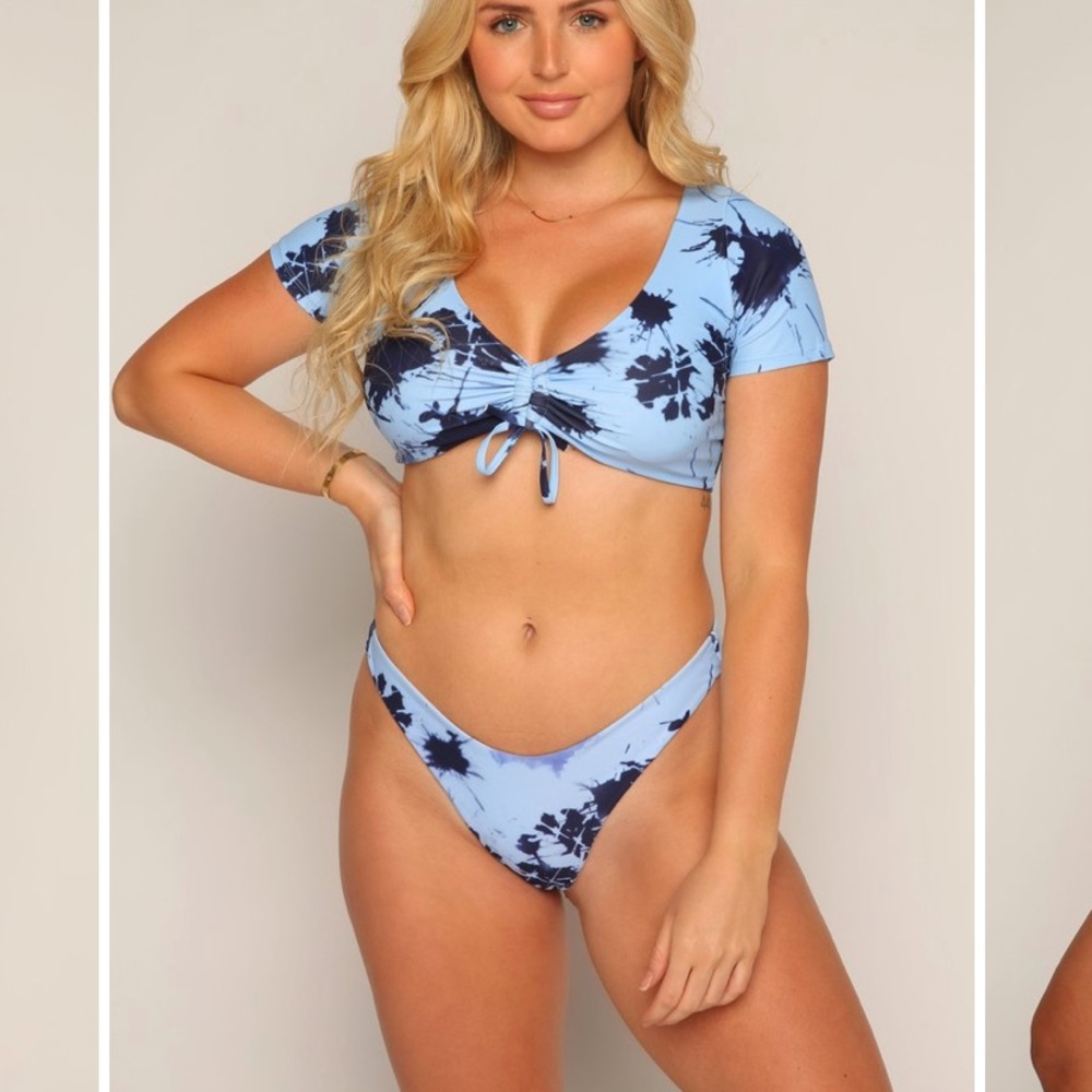 Tie dye bathing suit bottom